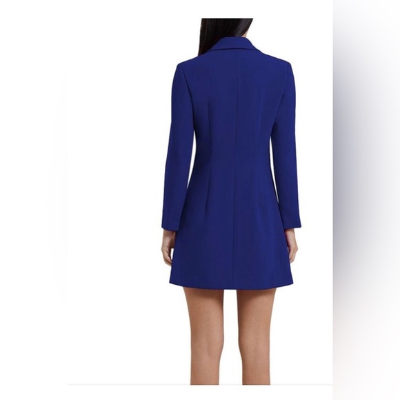 French Connection Prince Rocks royal blue Whisper Blazer Dress size 2 new - Picture 7 of 8